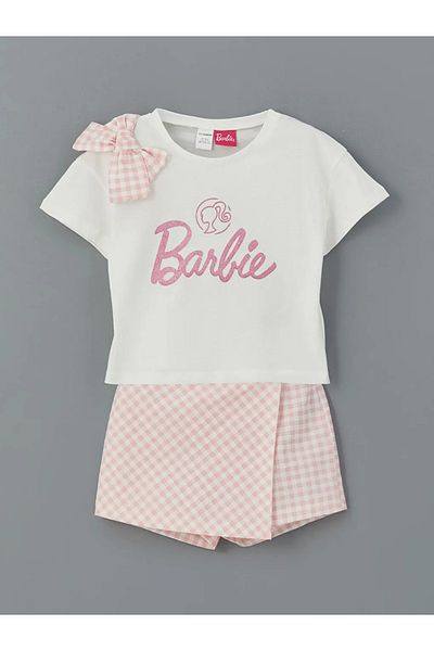 LC Waikiki Lcw Kids Ecru Girls Blouse and Skirt 2 Pcs