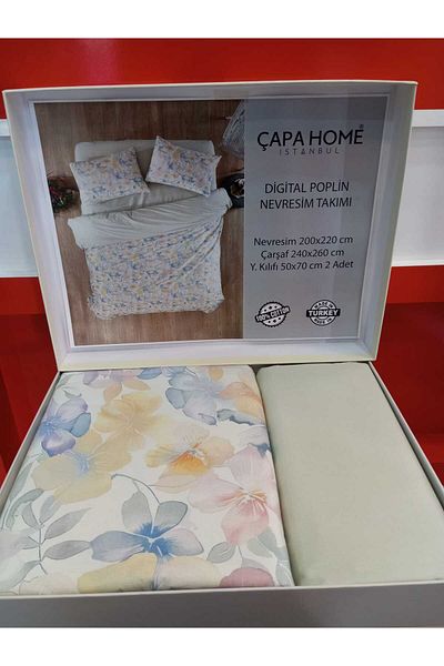 Çapa Home 100% Cotton Double Person Premium Quality Bedding Set