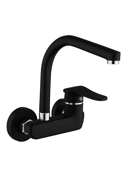 Sardıcı Void Series Wall Mounted Sconce Black Kitchen Faucet Brass Casting Faucet