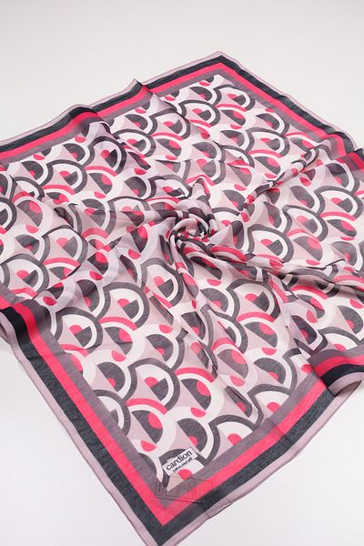 Cardion Patterned Cotton Silk Scarf - Pattern-11 - Color-08