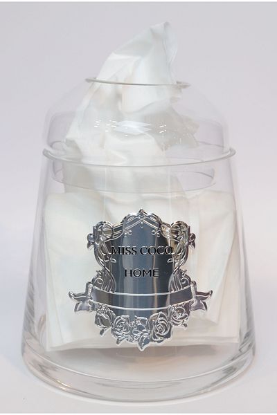misscocohome Misscocohome Decorative Glass Napkin Holder