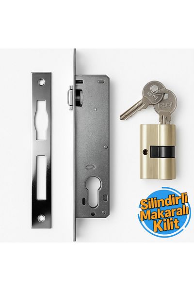 Tursan Cylinder Narrow Mortise Lock 25 mm