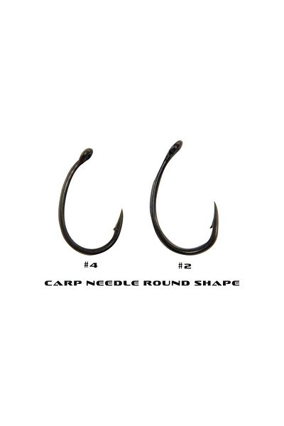 BAUER Carp Needle Round Carp Hook 10 Pack