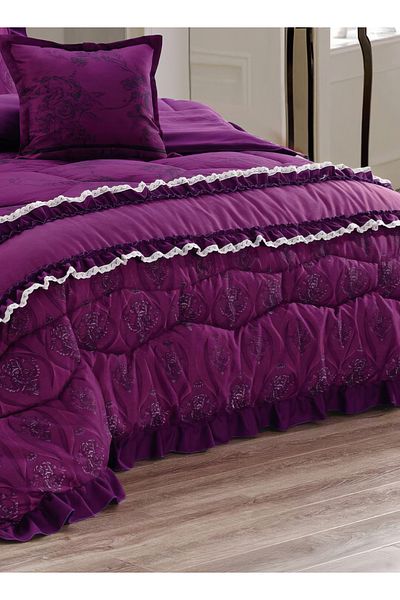 Moon Comforter Set 4 Piece Single Size Elegant Bedspread Lightweight Comforter
