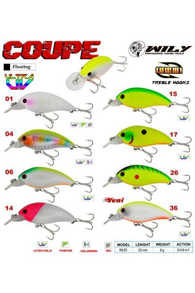 Wily Coupe 5.3 Cm 8 G Suni Balık