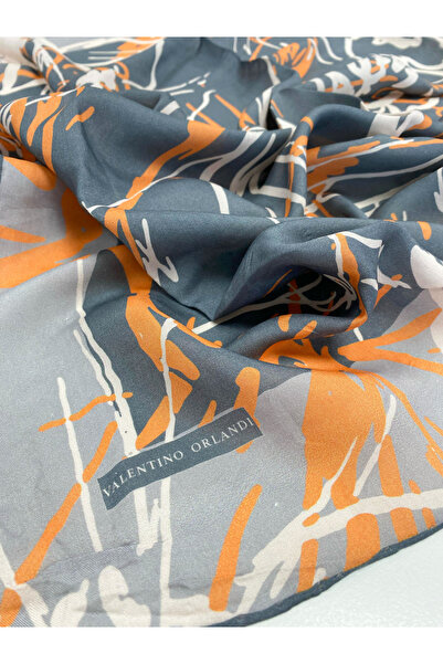 Valentino Orlandi Віскозний шарф - Лінійний квітковий візерунок - 51355-17