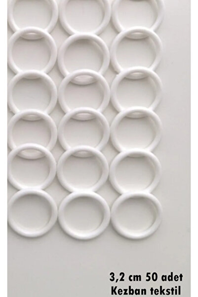 Kezban Tekstil 1.kalite Lif Halkası - Plastik Halka 3.2 Cm (50 Adet)