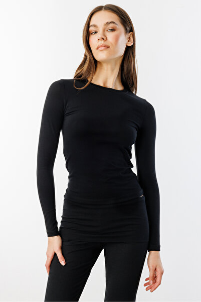 GENIUS STORE Bluză scurtă cu mânecă lungă pentru femei, lungă, lungă, UZUNKOL-BLUZ