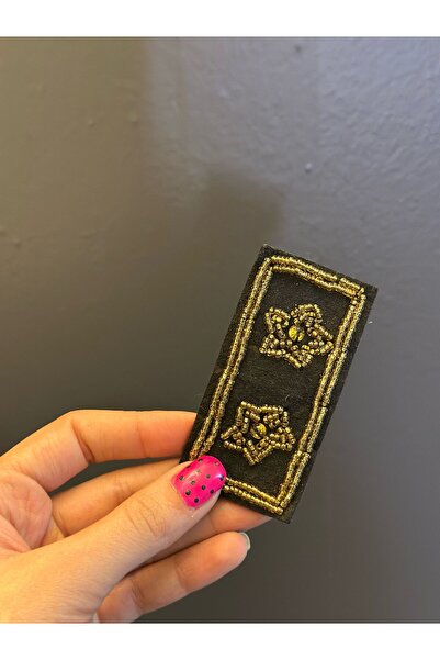 Gönülden Tasarım ŽUTI VEZENI ŽARULJAC SA ZVEZDOM OD PERLI 9X5 CM