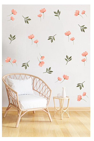 Ayza Tasarım Set naljepnica sa divljim cvećem i lišćem, set naljepnica za deč...