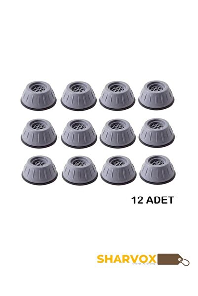 Genel Markalar 12 Adet Yükseltici Titreşim Gürültü Önleyici Çamaşır Bulaşık M...