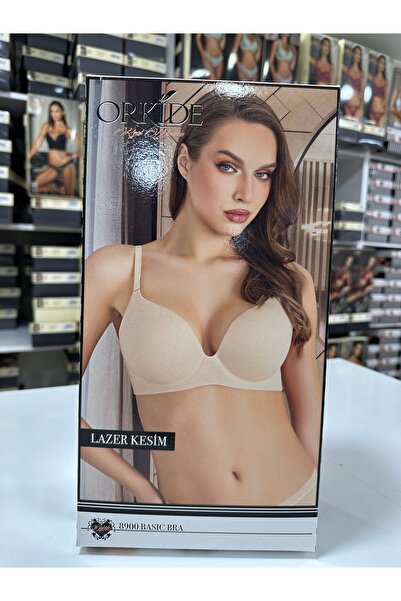 Orkide 8900 Lazer Kesim Gizli Balenli Dikişsiz Boş Cup Nefes Alan Kırılmaz Cup Tek Sütyen