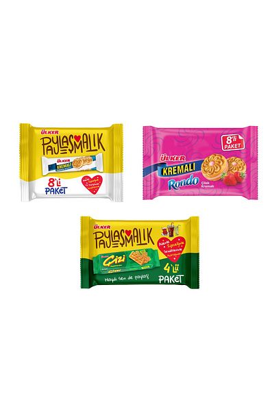 Ülker Cream Sandwich - Strawberry and Scratch Mixed Package