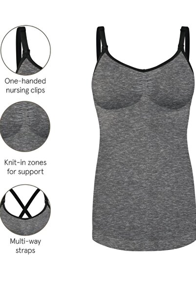 Meralles Sa likrom Podržana Bez šavova Jednoslojno Majica za dojenje Podesiva...