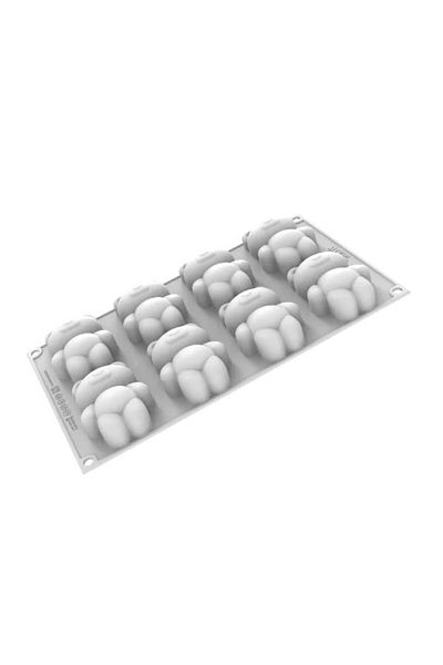 silikomart Silicone mold teddy bears, Teddy Bear 68, 8 cavities, 79x56x27h mm