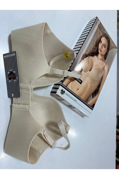 Orkide 8890 Laser Cut Concealed Underwire Seamless Half Supported Patterned Single Bra