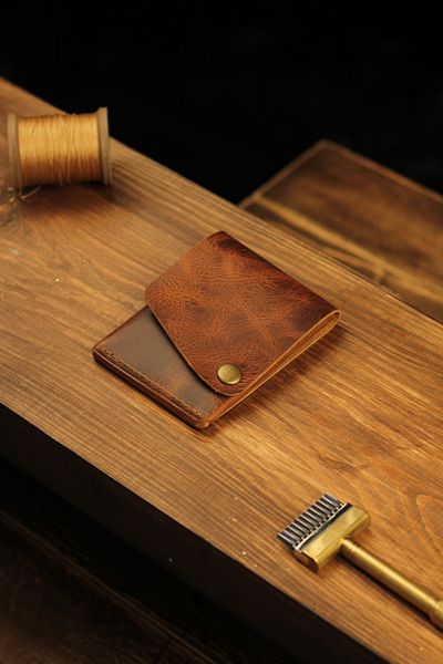 Atölye Çınar Leather Handmade Cwallet Genuine Leather Wallet