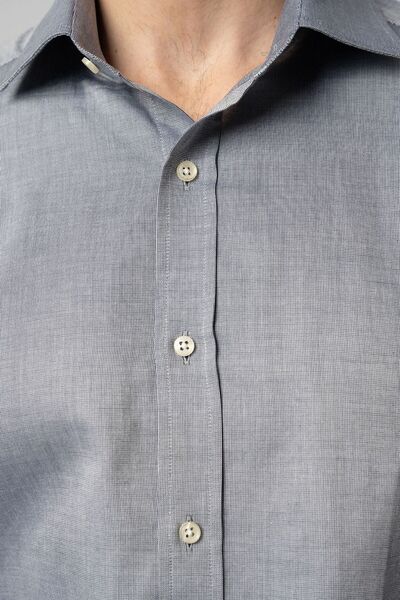 Score Michail Slim Fit Classic Gray Shirt 4003-56