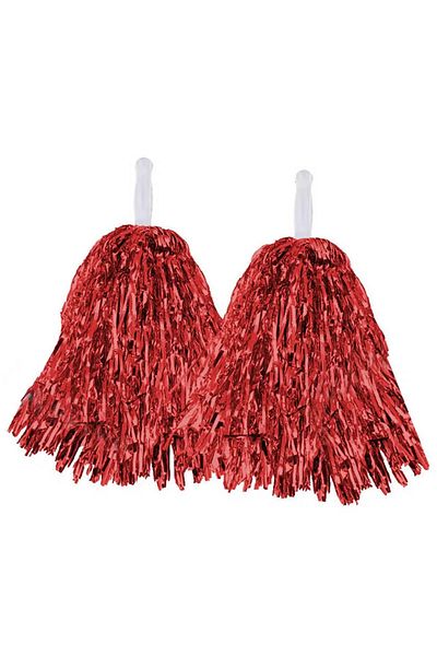 UĞURDAN 1 Pair of Red Pompoms - Cheerleading Demonstration Pompom - April 23 Pompom