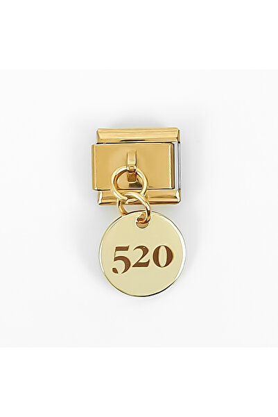 yfhobi Çelik İtalyan Bileklik Charmı, 1 Adet Melek Sayısı Paslanmaz Çelik Cha...