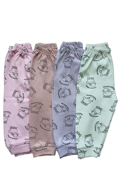 Sevilla Lamb Baby Girl Cotton Bottom Clothing Without Booties Set of 4