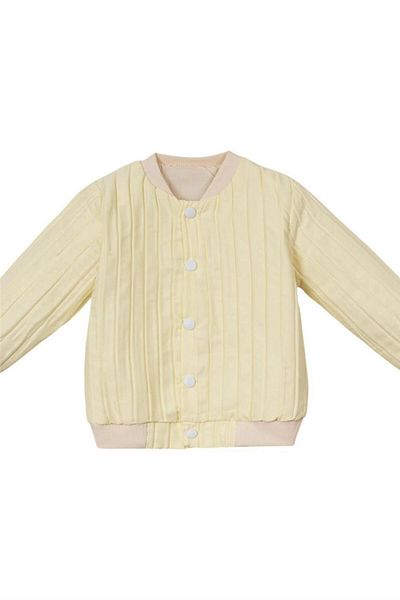 Motebarn Wear Unisex Καπιτονέ Snap Jacket Cream