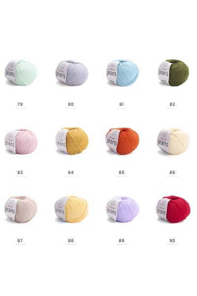 Yarnart 10 x Jeans 17 10'lu Πακέτο Amigurimi Μωρού Νήμα Jeans 10 τεμάχια