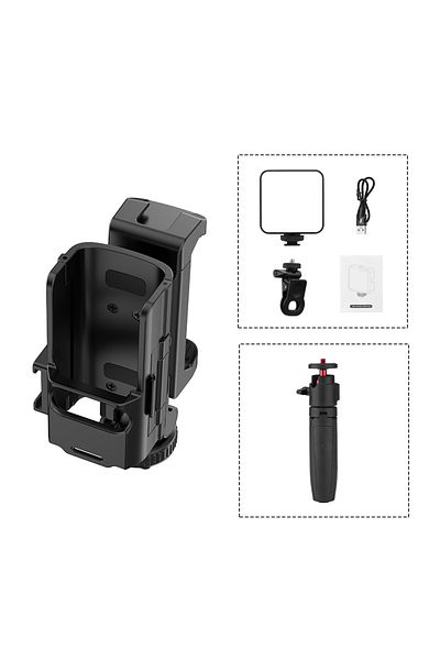 Choice 3 in 1 Phone Holder Teleprompter for DJI Pocket 3 Camera Live Streaming Bracket Expansion Adapter Fr
