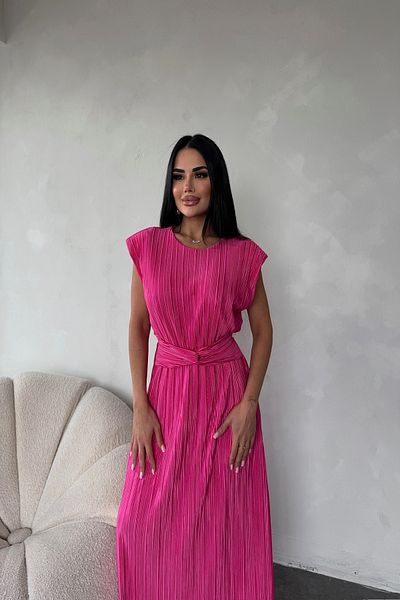 LİLA İSTANBUL Rochie de vară cu design special din țesătură cu pliuri