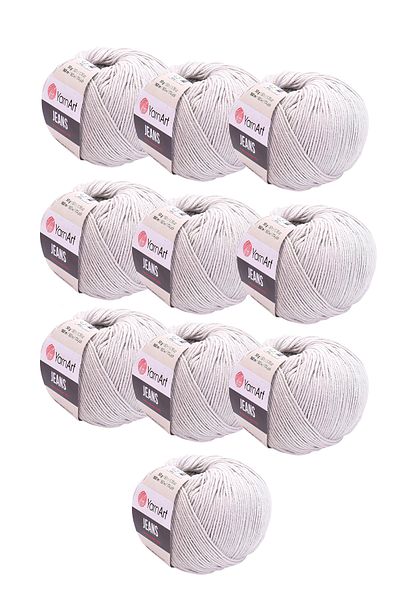 Yarnart Τζιν 49 Ανοιχτό Γκρι 10 Συσκευασία Amigurimi Baby Yarn-art Jeans 10 Τεμάχια