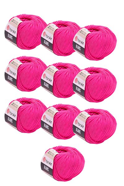Yarnart 10 X Jeans 42 10'λη Συσκευασία Μπλε Νήμα Αμιγκούρι Μωρού Jeans 10 Τεμάχια
