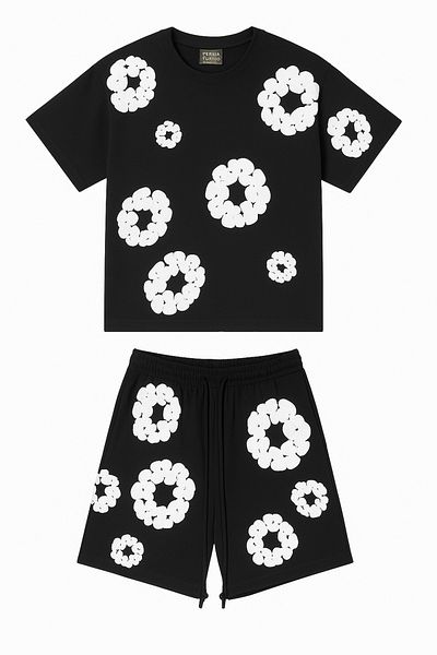 bellanova Oversize Asphalt Spotted T-Shirt Set
