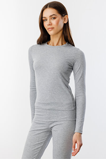 GENIUS STORE Bluză scurtă cu mânecă lungă pentru femei, lungă, lungă, UZUNKOL-BLUZ