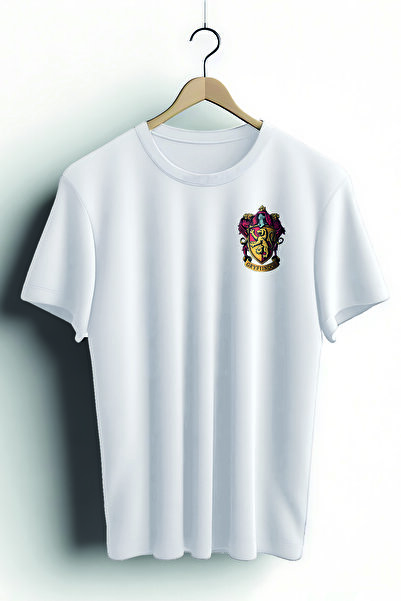 Zestia Tricou unisex, cu imprimeu Gryffindor, croială normală, 100% bumbac, t...