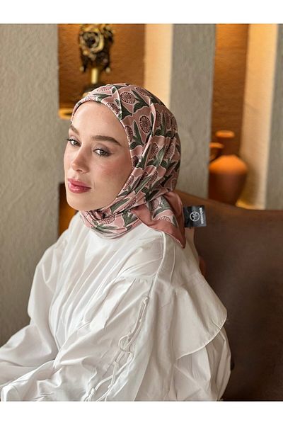 Modakaşmir Daisy Pattern Tanca Silky Scarf