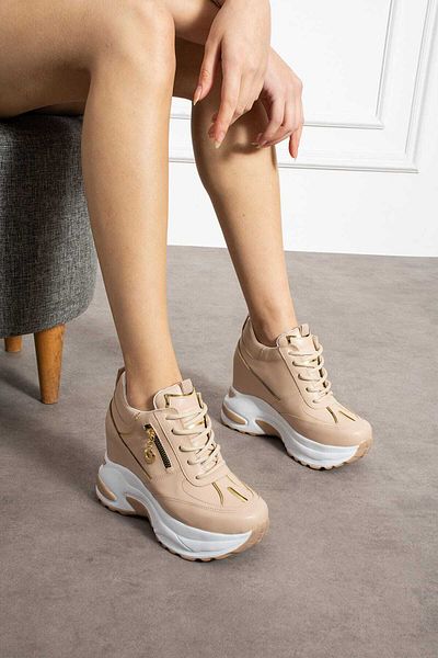 NUA Pantofi Moda Fermoar Detaliat Toc ascuns 10 cm Pantofi sport casual