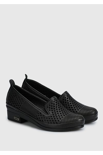 Eclipse Leather Black Women's Shoes