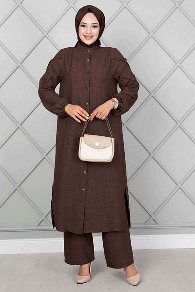 EBRUTESETTÜR Double Suit with Striped Sleeves