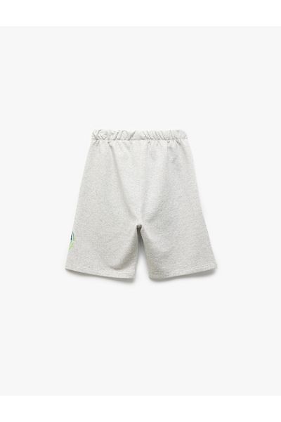 Koton New Season Print Detailed Elastic Waist Bermuda Shorts