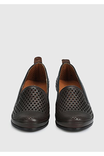 Eclipse Kahve Deri Kadın Ayakkabı