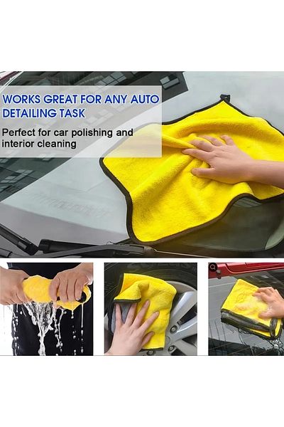 Kuzgun Ticaret Wool Sensitive Car Washing and Cleaning Cloth - Lisinya