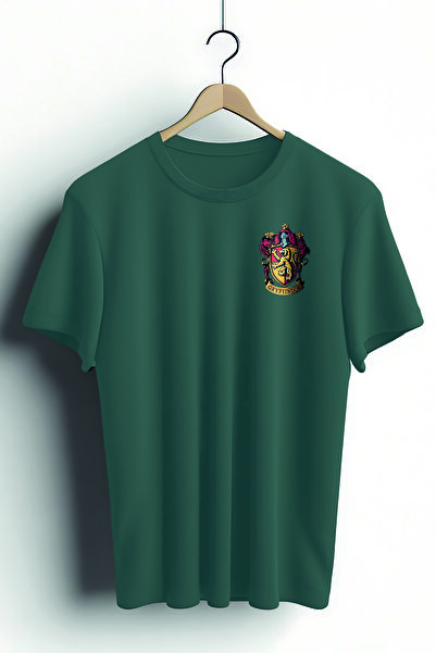 Zestia Tricou unisex, cu imprimeu Gryffindor, croială normală, 100% bumbac, t...