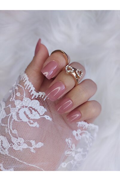Easy Beauty 24 Adet Renkli Kısa Kare Takma Tırnak Seti 1551