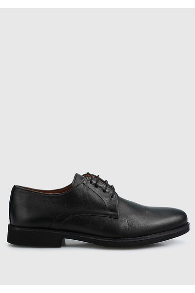 Provoq Men's Black Leather Shoes