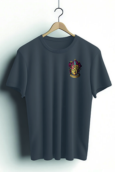 Zestia Tricou unisex, cu imprimeu Gryffindor, croială normală, 100% bumbac, t...