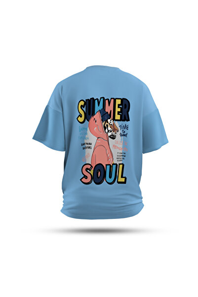 Zestia Μπλουζάκι unisex, με στάμπα Tiger Soul στην πλάτη, κανονική εφαρμογή, ...