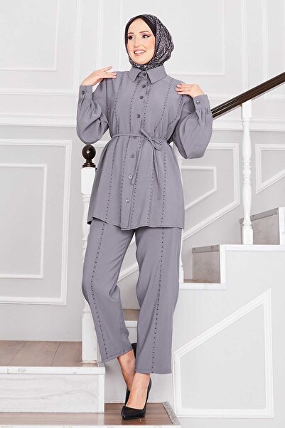EBRUTESETTÜR Punto Stitched Shirt and Pants Set