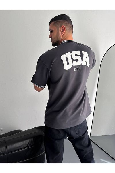 İLKCET MODA USA Oversize Unisex Tshirt