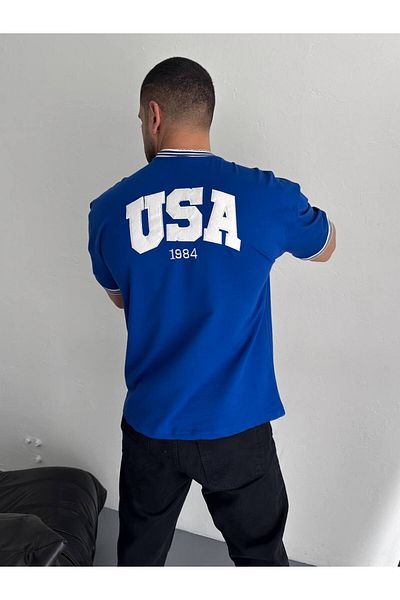 İLKCET MODA Μπλουζάκι USA Oversize Unisex