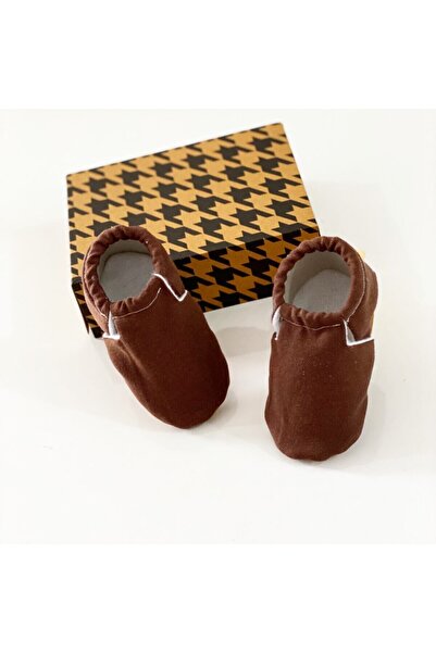 Babycitytr %100 Pamuk Bebek Patiği %100 Dana Derisi Tabanlı Bebek Patiği